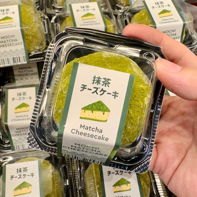 Papaya Japanese Daifuku Mochi Matcha Cheese Cake / Isi Krim Matcha Krim Pcs