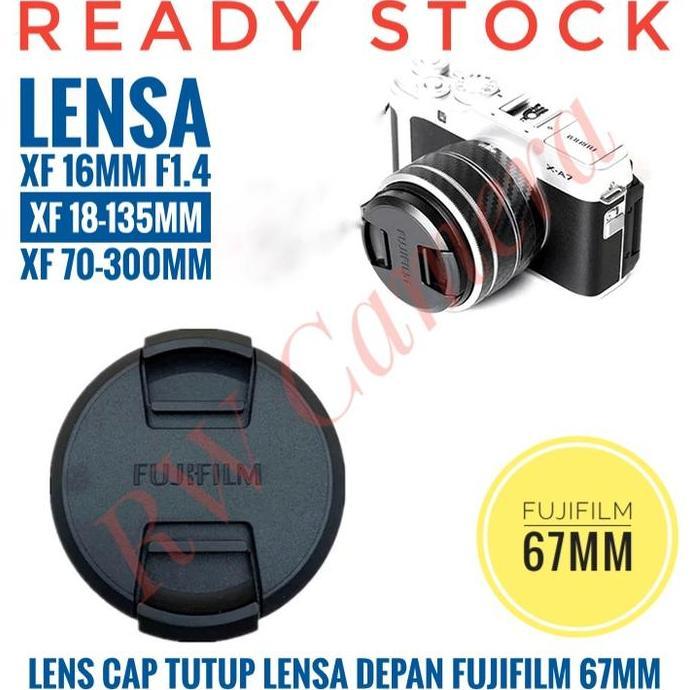 Lens Cap Fujifilm 67mm Tutup Lensa Depan Fuji 67 mm XF 16mm 18-135mm Happyshopping