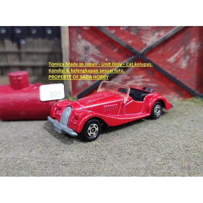 VINTAGE TOMICA F26 MORGAN PLUS 8 CONVERTIBLE MERAH JAPAN UNIT ONLY S2025