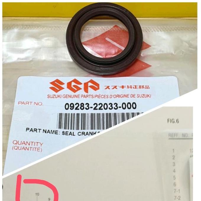 Seal Magnet Kruk As Kanan Skywave Hayate Skydrive Spin Sgp 09283-22033