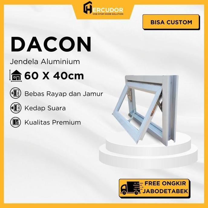 New- Dacon - Jendela Aluminium Dacon 3" 60X40 - Boven Jungkit