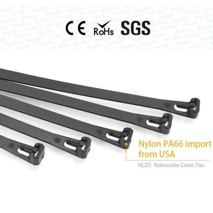 Gyus- Kabel Ties Reusable Kabel Ties Buka 100Pcs/Pak