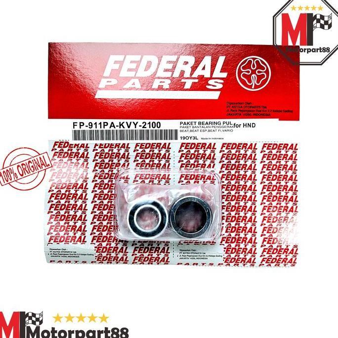 Quint- Bearing Laher Pully Puli Cvt Set Laher Bambu Beat Karbu Beat Fi Beat Esp Vario Kvy Federal