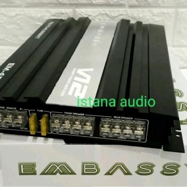 Promo Power mobil Embassy EM-450.4 Channel Mosfet tenaga badak EMBASSY 450  amplifier 40000watt Disk