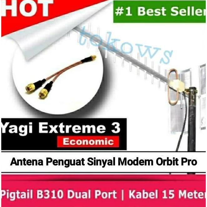 // Antena Penguat Sinyal Orbit Pro - Yagi Extreme 15M //