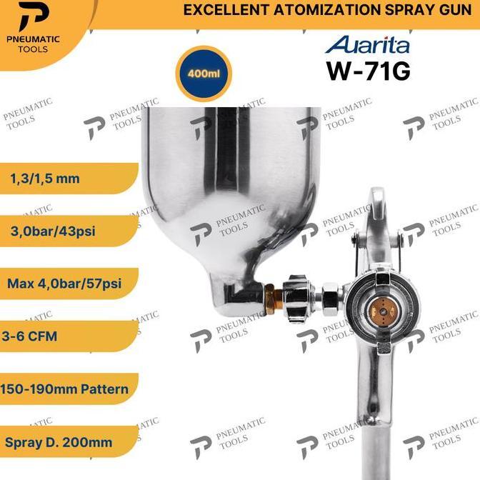 Neuma- Spray Gun Auarita W-71G - Excellent Atomization Spray Gun W71G