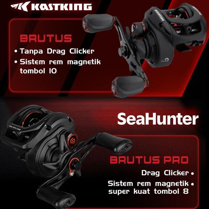 Fish- Seahunter X Kastking Brutus & Brutus Pro Reel Bc Reel Pancing, Saltter Reel Baitcasting 7.2:1 