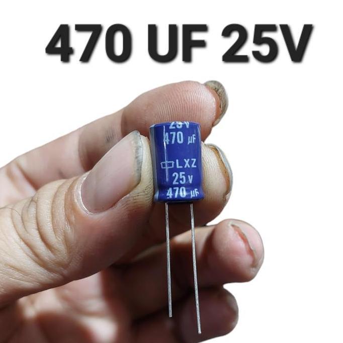 HIMAX ELKO ELCO 470UF 25V 470 UF 25 V VOLT PSU REGULATOR TV 25V470UF 470UF 470MF 470 MF UF MICRO MIK