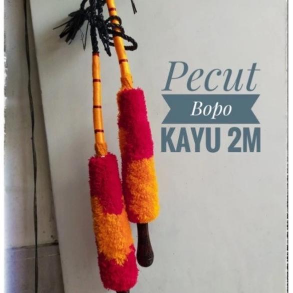 4.4 Pecut Bopo 2 Meter Jumbo / Mainan Anak Pentas Jaranan Jaran Kepang Kuda Lumping / Cambuk Baronga