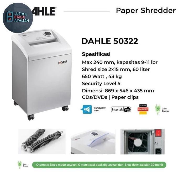 Dahle Paper SHREDDER 50322 ( penghancur kertas)