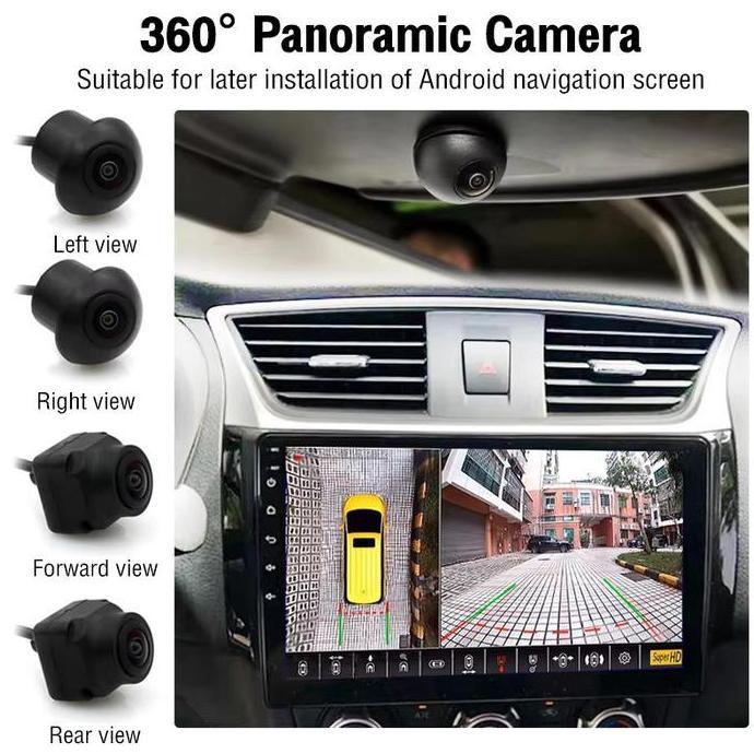 KLAOSANSHOP - KAMERA 360 PARKIR MUNDUR MOBIL MOVING CAMERA AHD 360 1080P 3D HU ANDROID