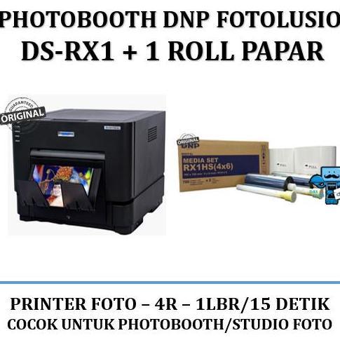 DNP photobooth printer fotolusio DS-RX1+free 1 roll paper