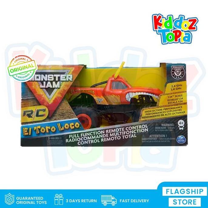 Monster Jam El Toro Loco RC Remote Control Monster Truck 1:24 2.4 Ghz