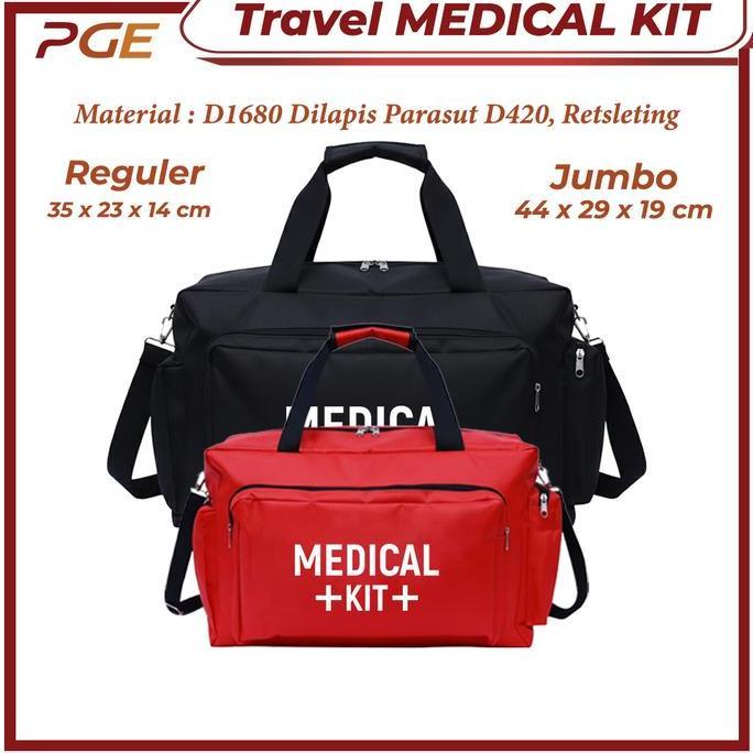 Jumbo Travel Medical Kit Bag Tas Perlengkapan Medis Emergency Kit P3K SAR First Aid Tas Obat Dokter 