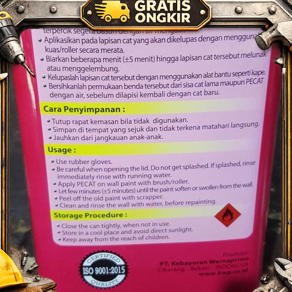 Pecat Perontok Cat Tembok Khusus 1 Kg / Paint Remover Cat Tembok