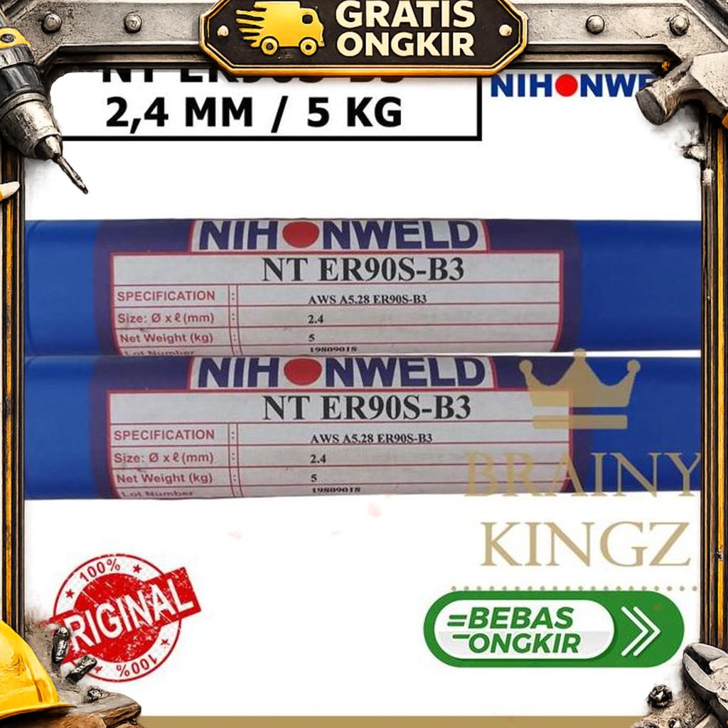 Kawat Las Nihonweld Nt Er 90S-B3 Uk 2.4 Mm
