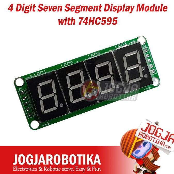 4 Digit Seven Segment Display Module With 74Hc595