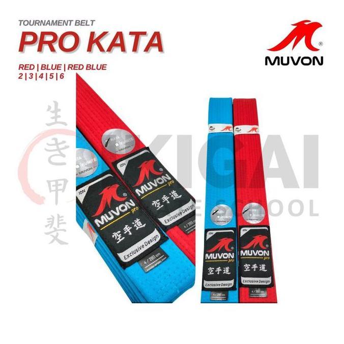 MUVON PRO KATA TOURNAMENT BELT Sabuk Muvon Kata Original Ready