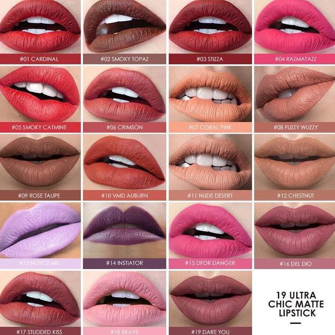 Hartatu778 - (Ready & Ori) Focallure 19 Colors Warna Matte Crayon Lipstick Fa22 Fa 22 Paket Ombre Vi