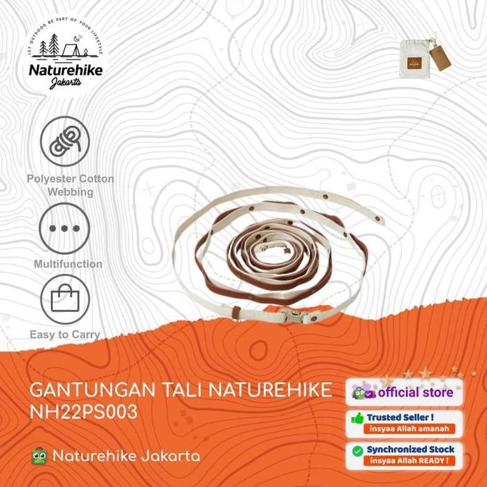 Goodseller- GANTUNGAN TALI / AWNING ROPE / JEMURAN CAMPING NATUREHIKE NH22PS003