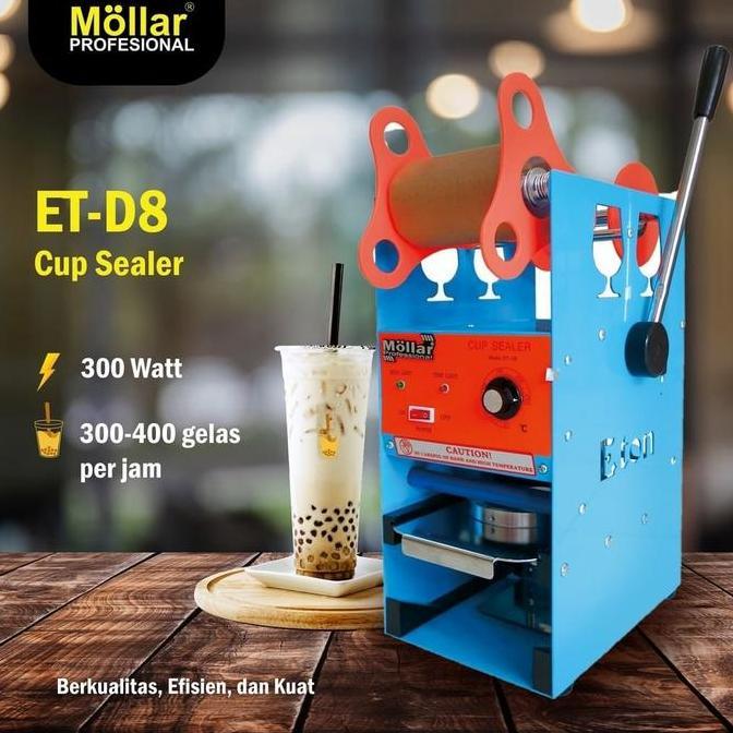 Cup Sealer MOLLAR ET-D8 by Eton - Mesin Penyegel Plastik - Press Plastik