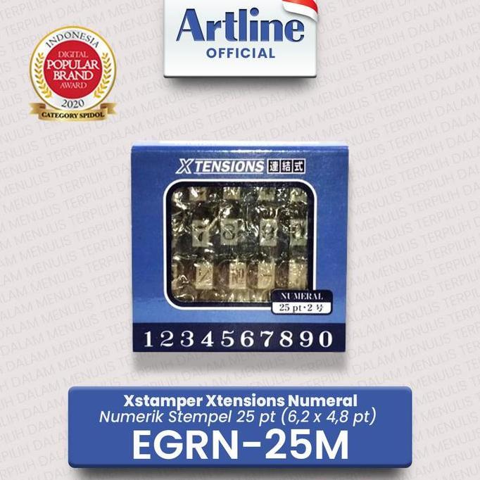 Goodseller- ARTLINE Xstamper Xtensions Numeral Stamp / Numerik Stempel EGRN-25M
