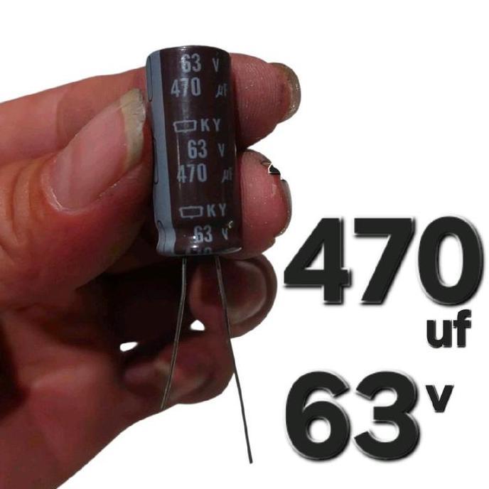 Elko Elco 470Uf 63V 470 Mikro Uf 63 V Volt
