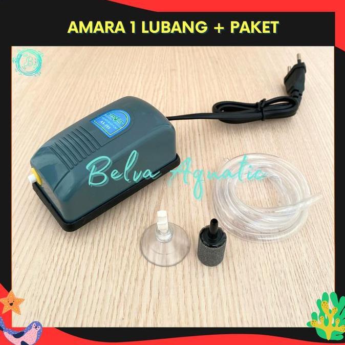 Quatic- Amara Aerator 1 Lubang Pompa Udara Aquarium Blower Aquarium