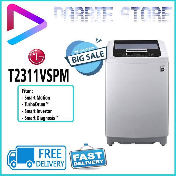 Goodseller- LG T2311VSPM MESIN CUCI TOP LOADING WASHER T-2311VSPM T2311 2311VSPM