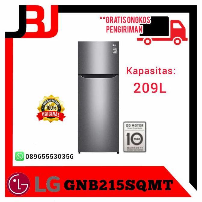 Goodseller- kulkas lg 2 pintu inverter 215 sqmt | kulkas lg inverter GNB215SQMT
