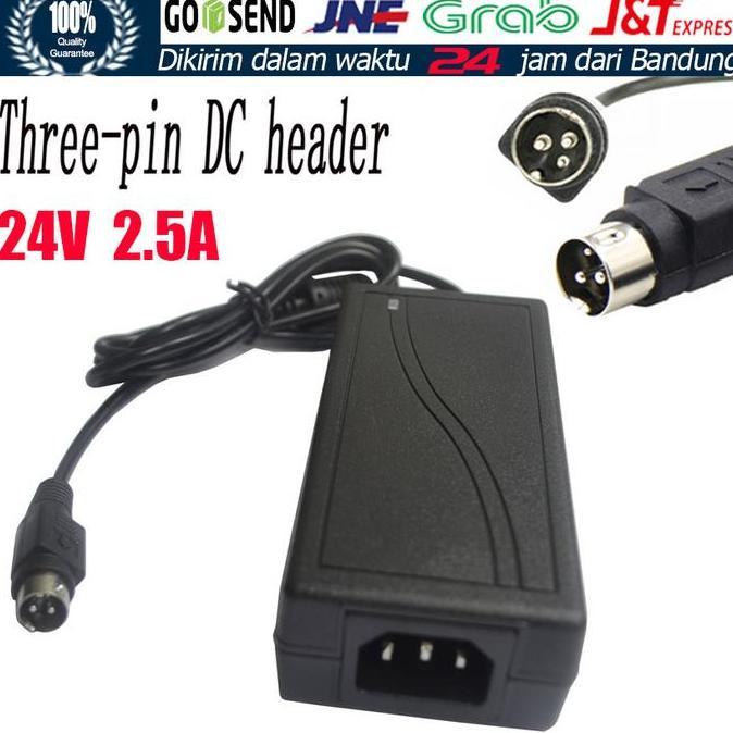 VENOMDRUMB Adaptor Printer Thermal 24v 2.5a 3pin 60w AC Adapter Printer for Epson