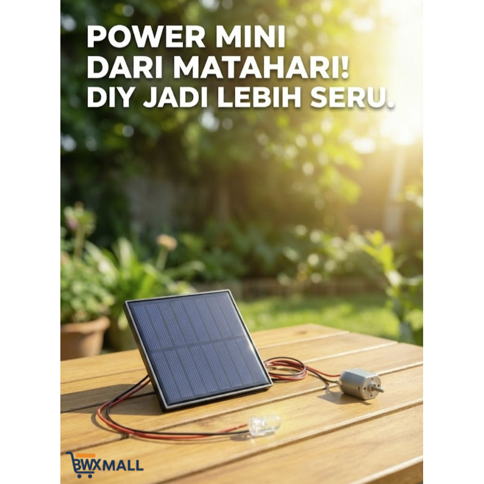 Panel Surya Mini 1W 2V SUNYIMA Polycrystalline SN3 Solar Panel Portable | Alat Praktek Sekolah Eduka