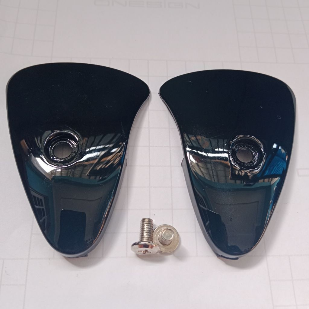 SIDE COVER/KUPINGAN HELM GM EVO (solid/polos) dan (grafik/gambar) evolution original