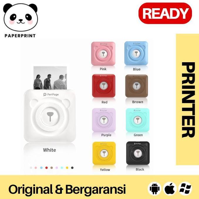 PERIPAGE A6 203 304 dpi 57x30 mini printer bluetooth dupe paperang