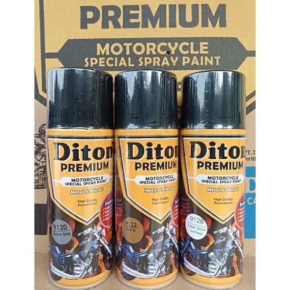 Paket 3 Kaleng Pilok Pilox Cat Semprot Diton Premium Gold 9123 Pilok Warna Gold Rcb 400Cc
