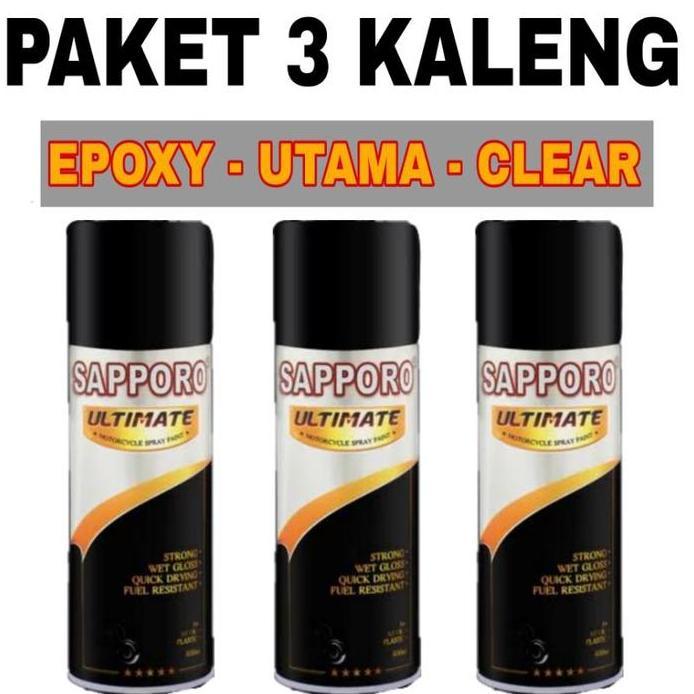 B. Paket 3 Kaleng Pilok Pilox Cat Sapporo Saporo Ultimate Paket 3 Kaleng Saporo M63 Subaru Blue M61 