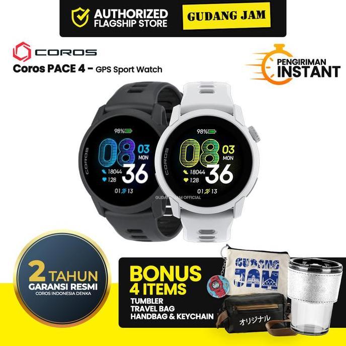 Jam Tangan Smartwatch Coros Pace 4 GPS Sport Watch AMOLED Ultralight