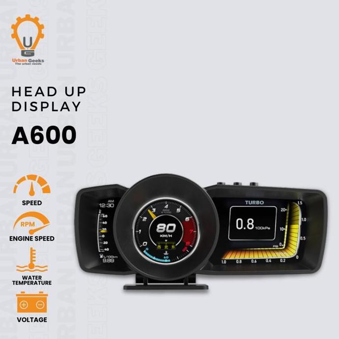 Car Head Up Display A600 Hud Obd2 Gps Speedometer Turbo
