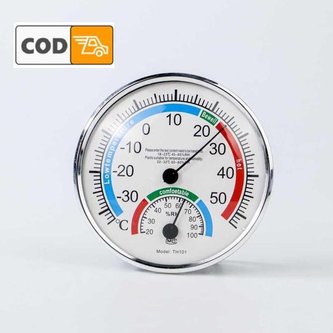 FARIEDAE Termometer Hygrometer Ruangan Analog Akurat Pengukur Suhu Kelembapan