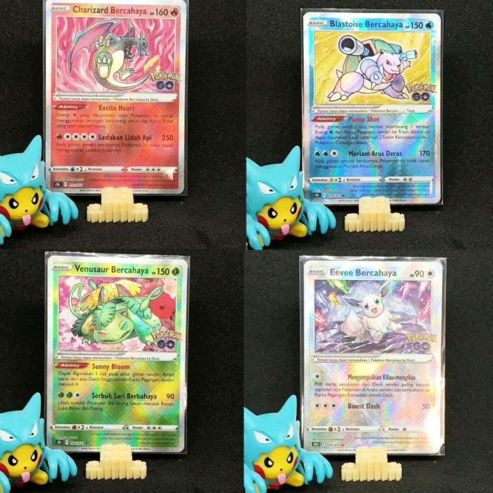 Discount Trio Kanto Bercahaya + Eeve Bercahaya Pokemon Go Tcg Pokemon Indonesia