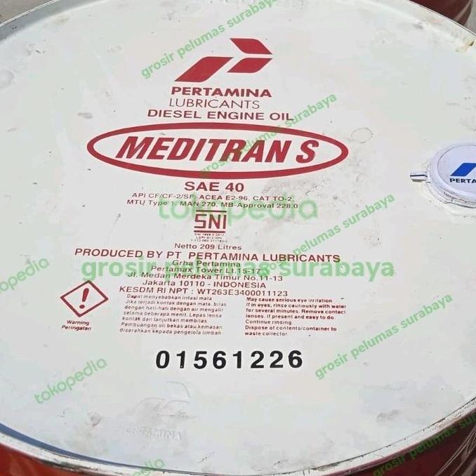 Vina_pio55 - ECERAN oli mesin diesel sae 40 Pertamina Meditran S40 ASLI Repack 1 liter dari drum