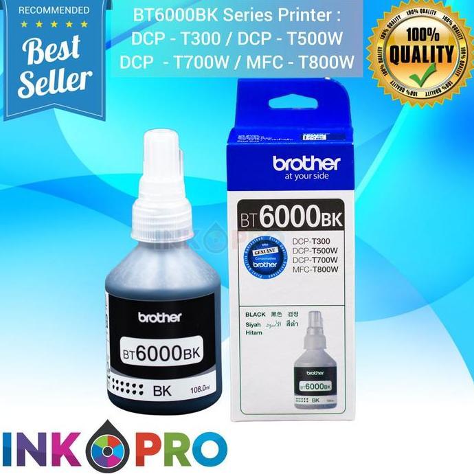 Cano- Tinta Brother Bt6000Bk Untuk Printer Dcp-T300 Dcp-T500W