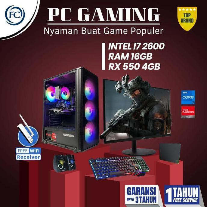 Bugivaiylee - PC GAMING I7 RAM 16 GB SSD COMPLETE SIAP GAMING BERAT