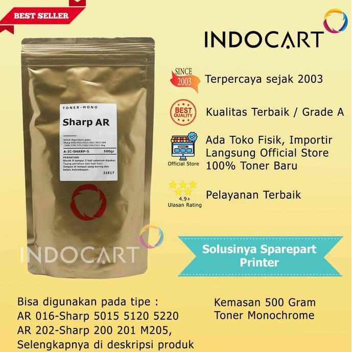 Serbuk Toner Sharp AR 016 AR 020 AR 202-Sharp AR 5015 5120 5220 5316 5516 5518 162-500gr