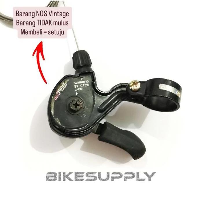NEW Shifter Operan Sepeda Merk Shimano Altus 3 x 6 Speed ST - CT20 Via Japan Vintage NOS Jadul New O
