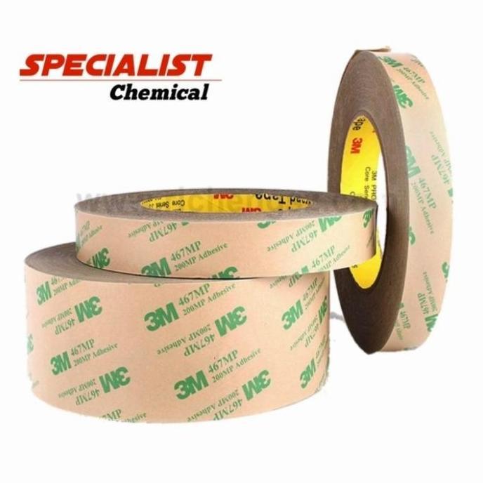 Uhuy- Double Tape 3M 467Mp 200Mp Adhesive Tape Transparan/ Perekat Bening