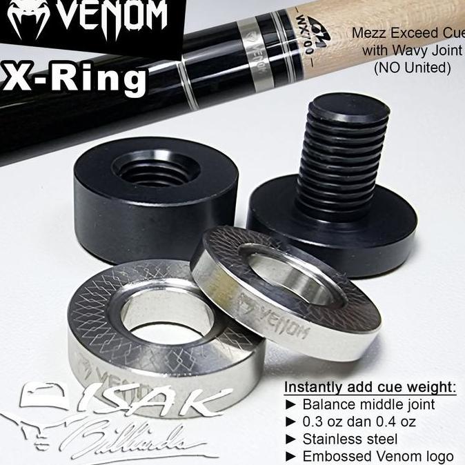 VENOM X-RING W JOINT PEMBERAT - CUE STICK MEZZ EXCEED WAVY WEIGHT BOLT TERBATAS