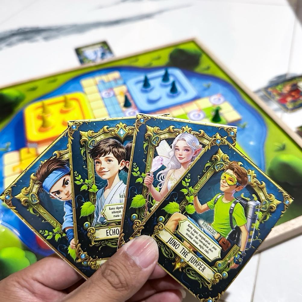 (Elco) Ludo Heroes - Permainan Ludo Kayu (gaya baru) Board game