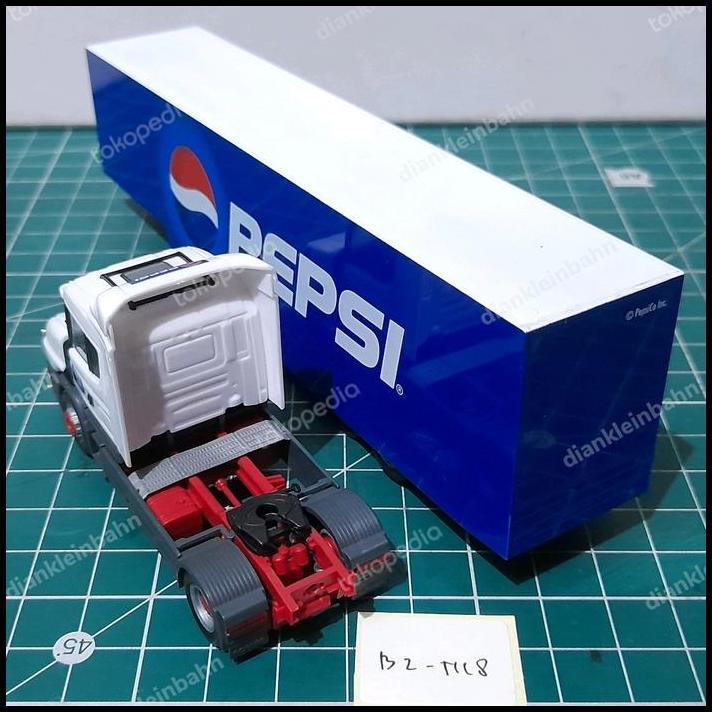 TERBARU HERPA SKALA 1:87 SCANIA TRUCK SCANIA 124 HAUBERVLIV PEPSI B1-N18 