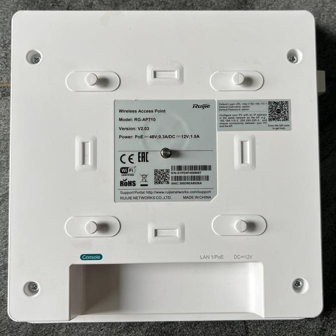 RUIJIE Wireless Access Point RG-AP710 802.11ac Dual Band